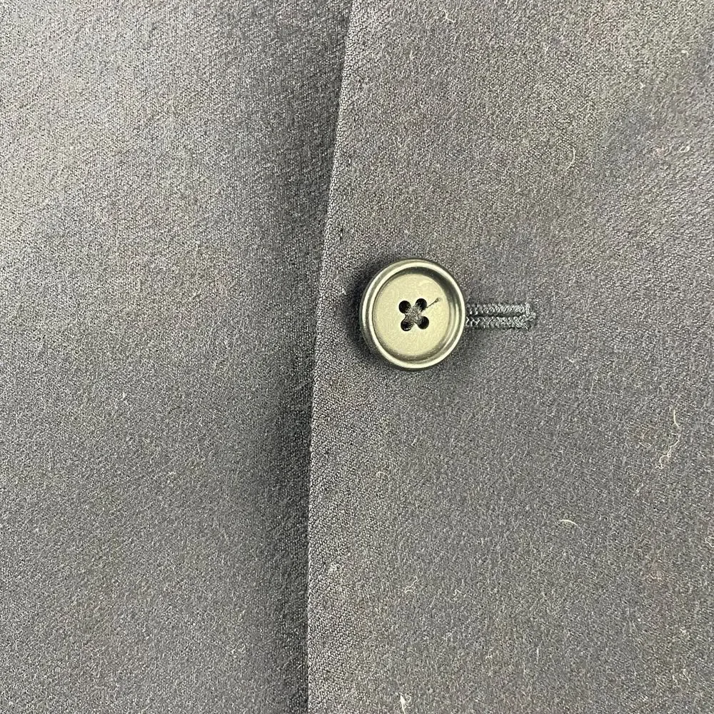 John‎ Varvatos Blazer Men 46R Blue Wool Two-Button Front Lined Sport Coat Jacket